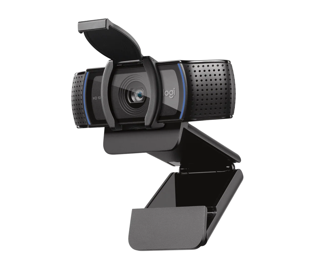 C920s shown with its hinged privacy shutter open.
