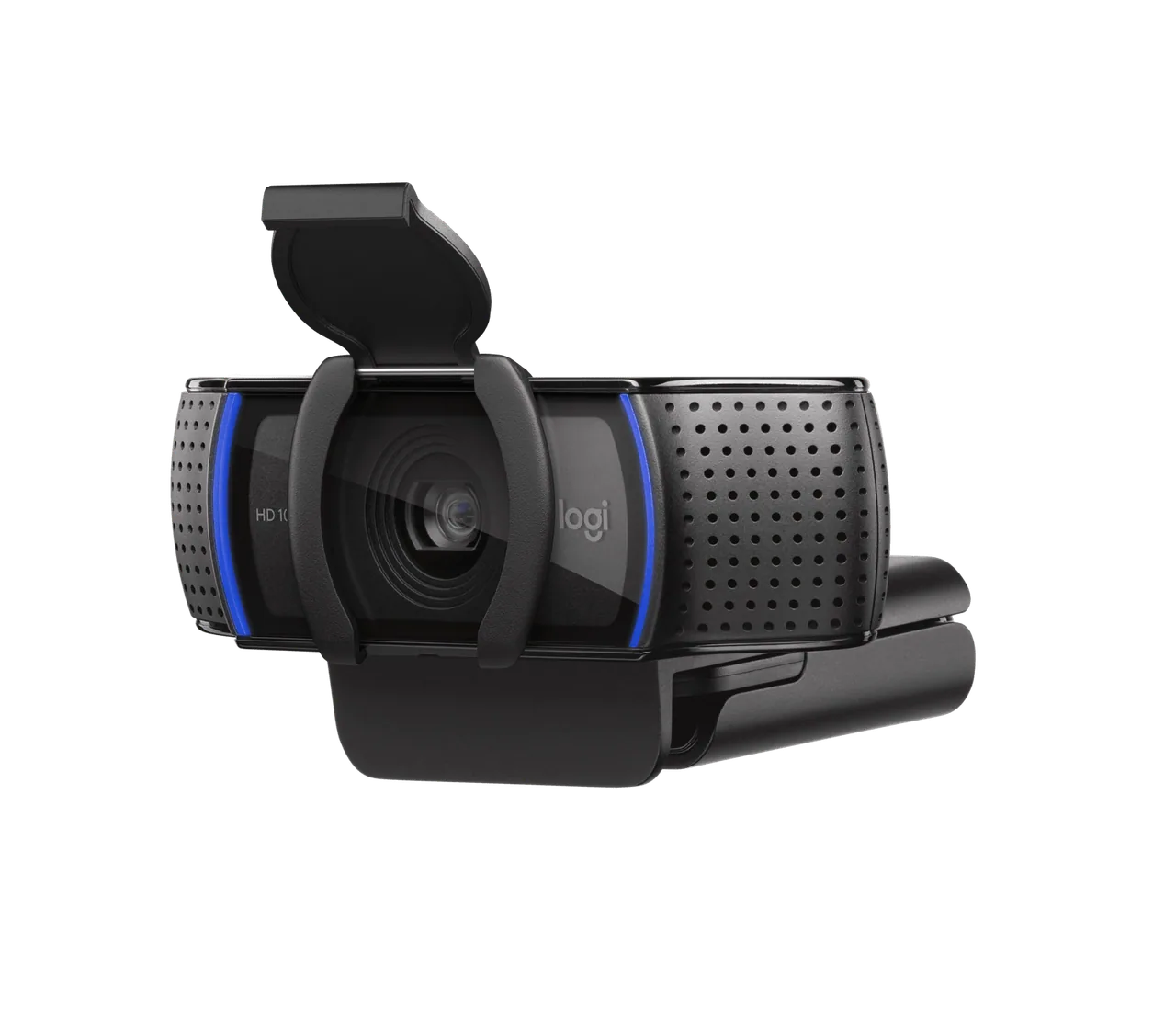 Side view of the foldable monitor clip.