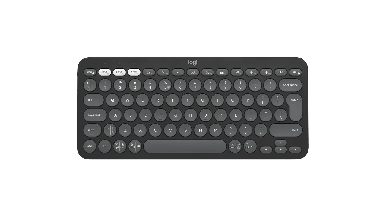 Graphite K380s seen from above with its round keys.