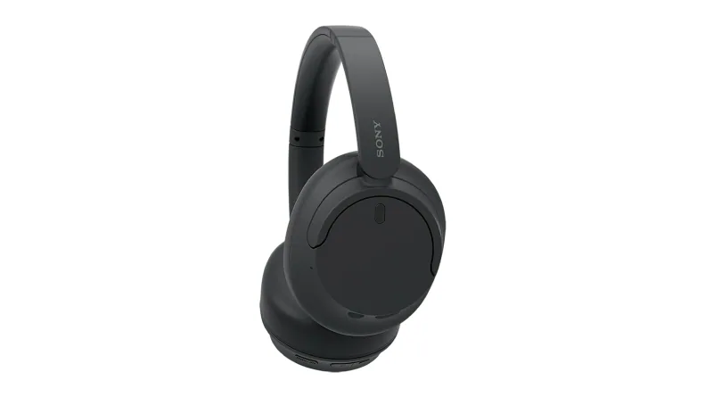 Side view of the black WH-CH720N earcup and headband.