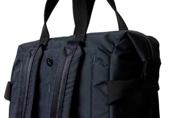 Bellroy Tokyo Totepack Compact: Close-up of the handles and rear carry area.