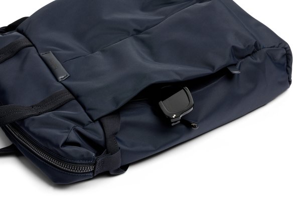 Bellroy Tokyo Totepack Compact: Hardware detail around the strap arrangement.