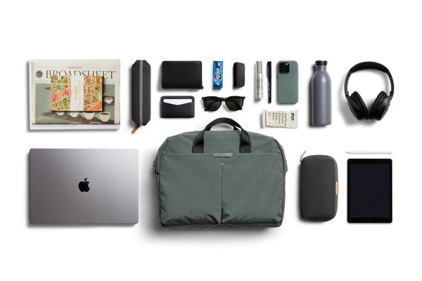 Bellroy Tokyo Work Bag: Bellroy’s staged loadout, not a verified fit list for your devices.