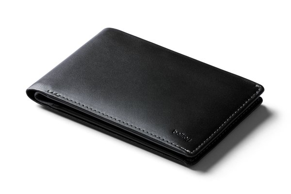 Bellroy Travel Wallet: Travel Wallet closed in the official black product photography.
