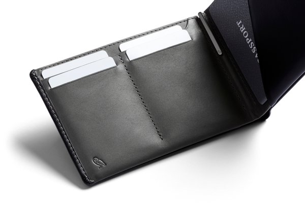 Bellroy Travel Wallet: Quick-access cards sit alongside the travel-document area.