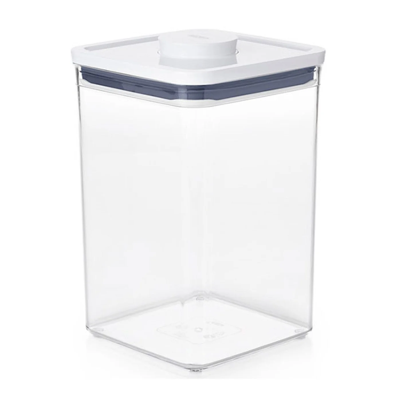 OXO POP Big Square Medium container with its white button lid closed