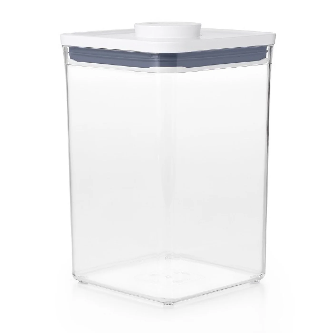 OXO POP Big Square Medium with the lid button raised