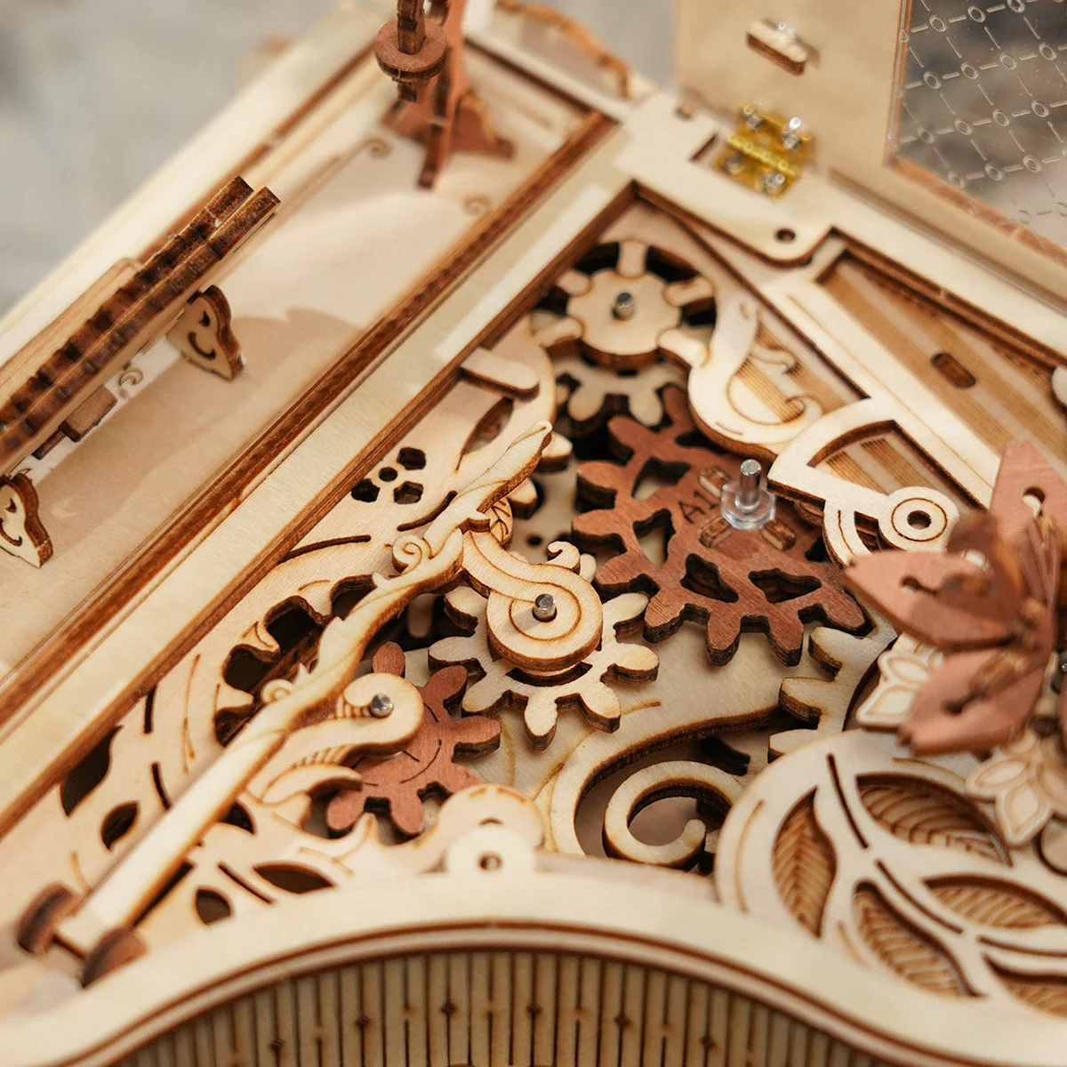 ROKR Magic Piano Mechanical Music Box 3D Wooden Puzzle AMK81 — manufacturer detail 5