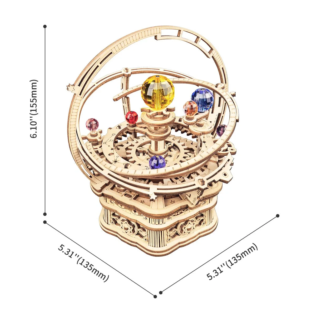 ROKR Starry Night Orrery Mechanical Music Box AMK51 — manufacturer detail 4