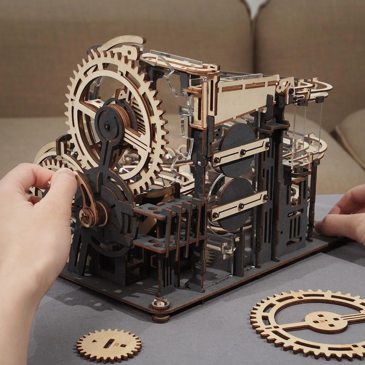ROKR Marble Night City Marble Run 3D Wooden Puzzle LGA01 — manufacturer detail 6