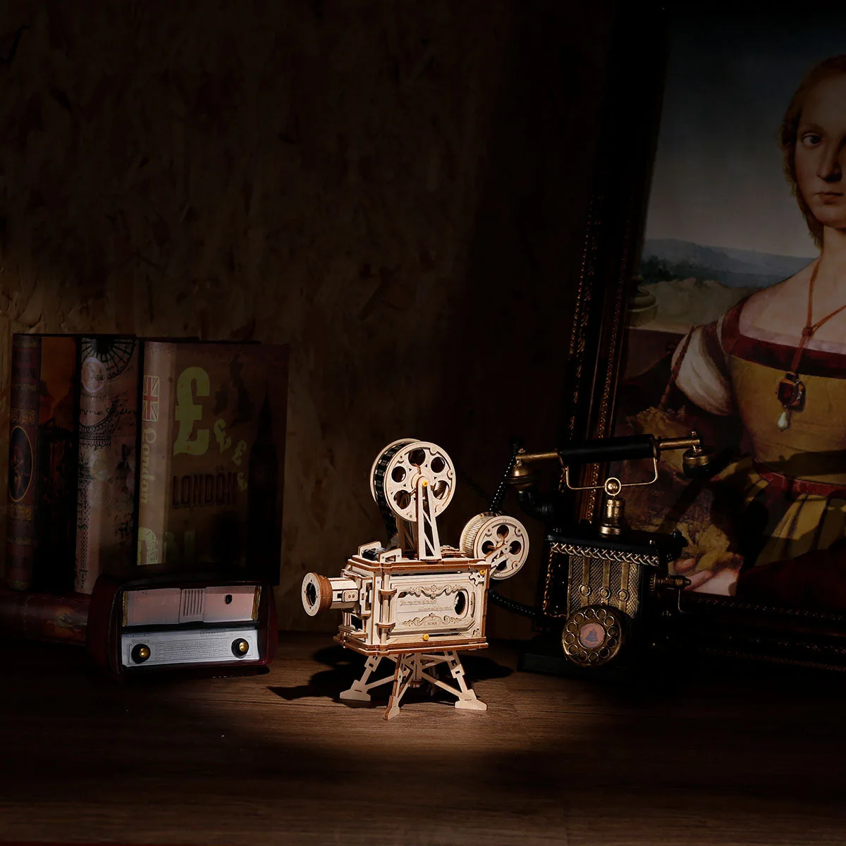 ROKR Vitascope Movie Projector 3D Wooden Puzzle LK601 — manufacturer detail 3