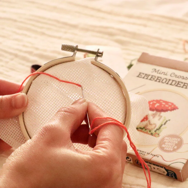 Mushroom Mini Cross Stitch Embroidery Kit — manufacturer detail 2