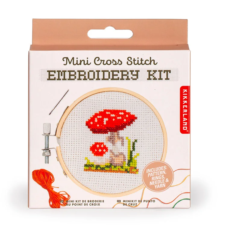 Mushroom Mini Cross Stitch Embroidery Kit — manufacturer detail 3