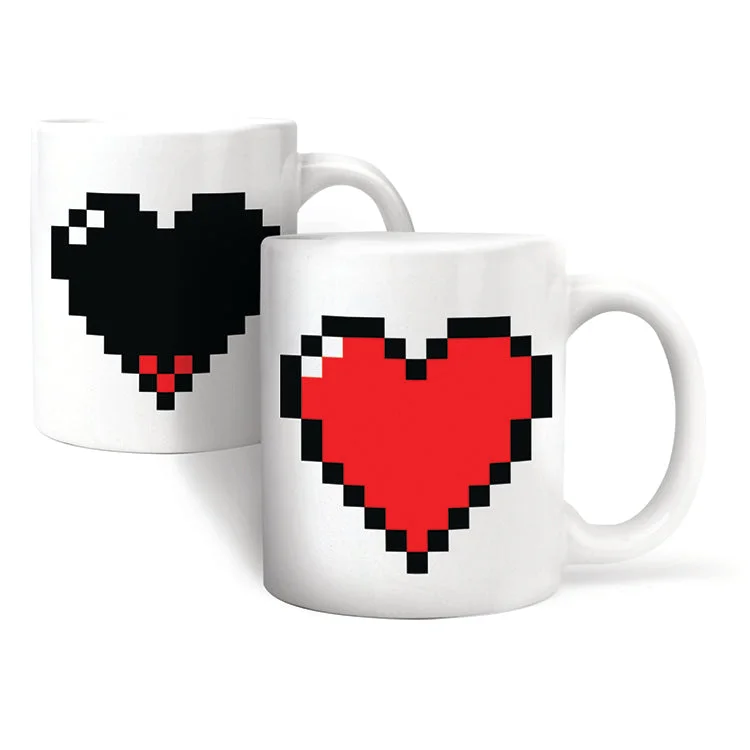 Pixel Heart Morph Mug — product overview