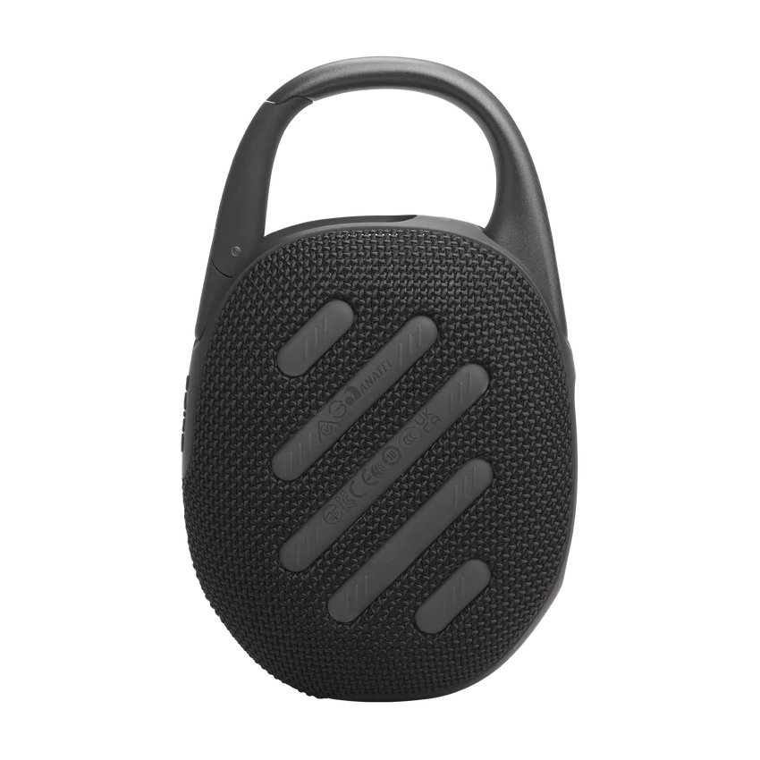 Rear of the Clip 5 showing the attachment and speaker body
