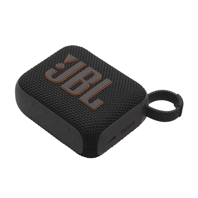 JBL manufacturer detail photograph showing the Go 4 body and controls