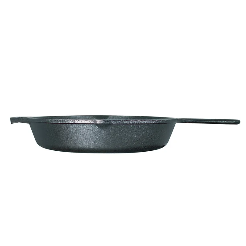 Side profile of the Lodge 10.25-inch skillet and handles