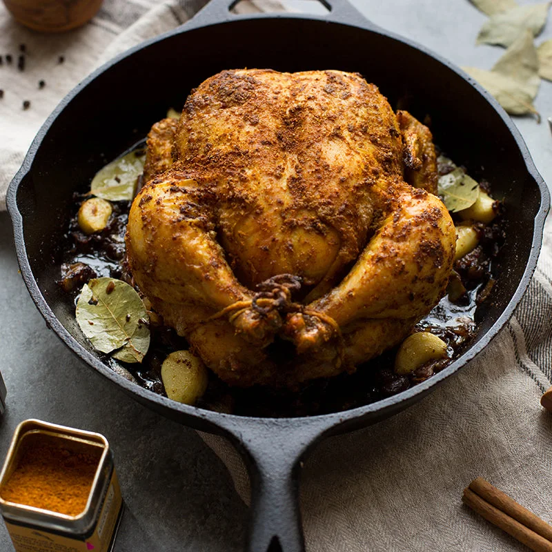 Close view of the Lodge cast iron cooking surface