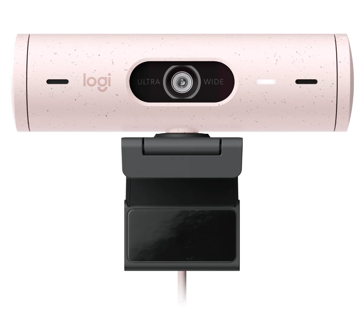 Logitech Brio 500 Rose shutter detail