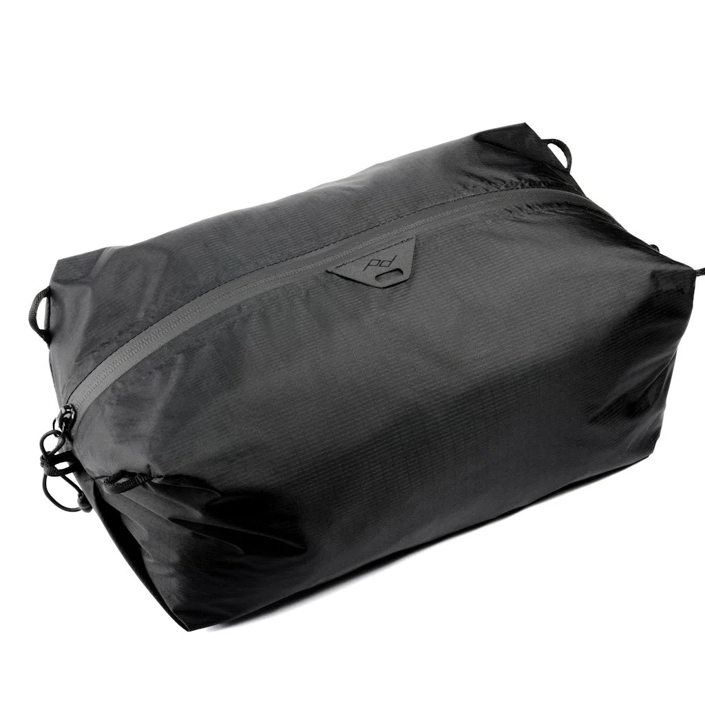 Small Black Fabric Ultralight Packing Cube closed