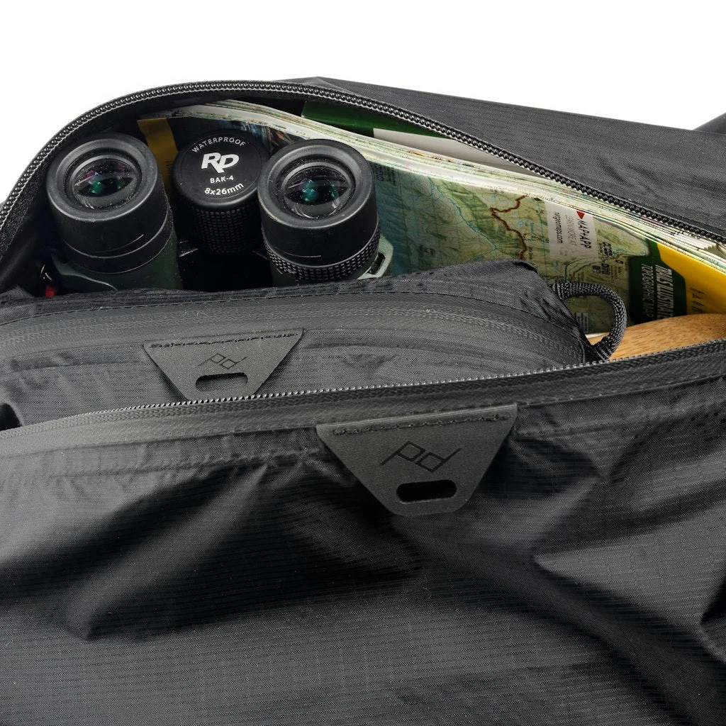 Close view of open packing cube