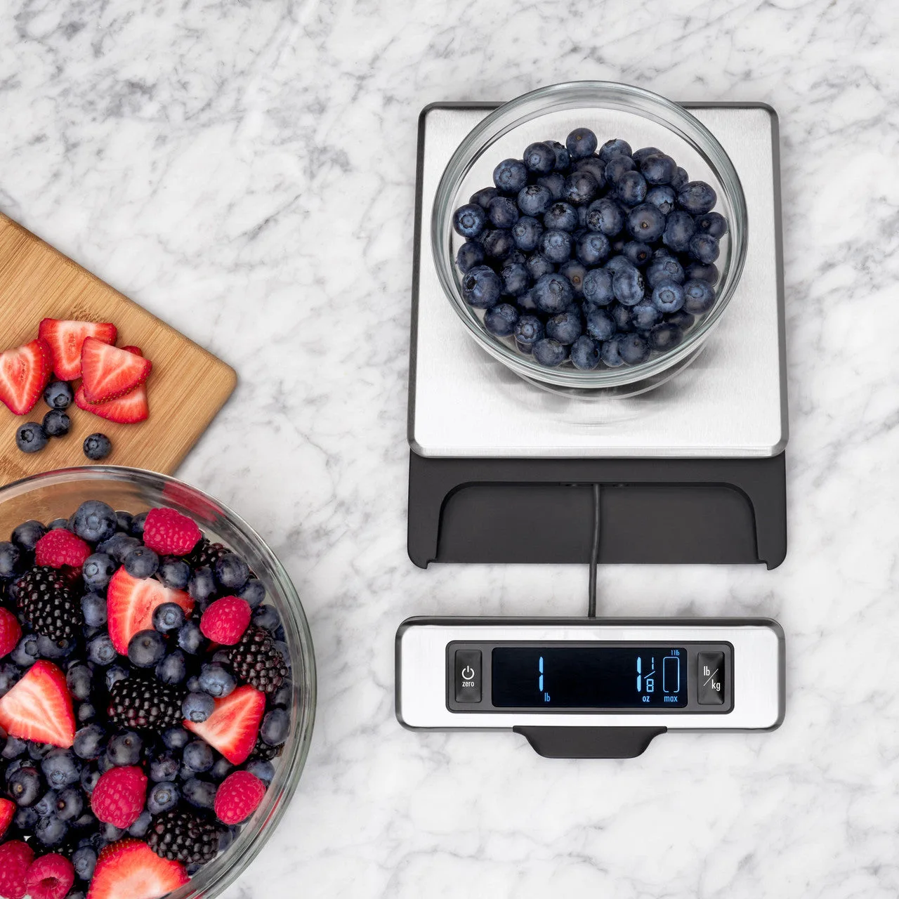 OXO 11-Pound Stainless Steel Food Scale with Pull-Out Display — manufacturer detail 8