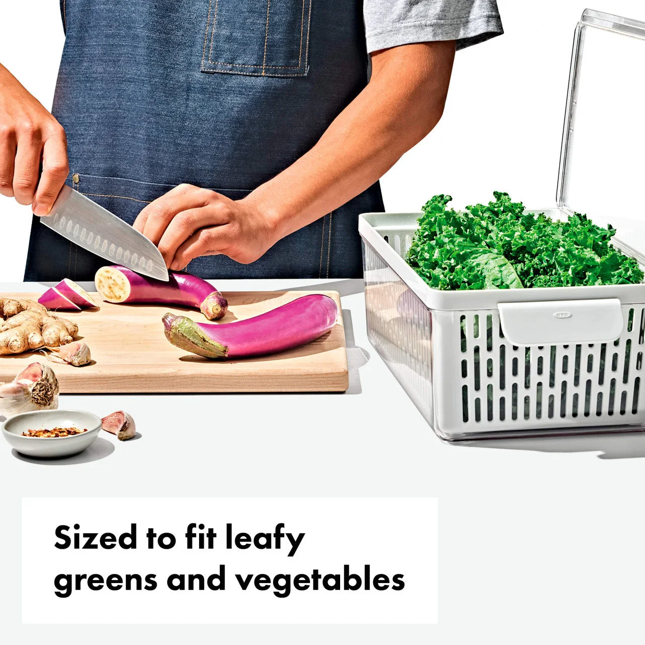 OXO Produce Saver, Long Bin — product detail 4