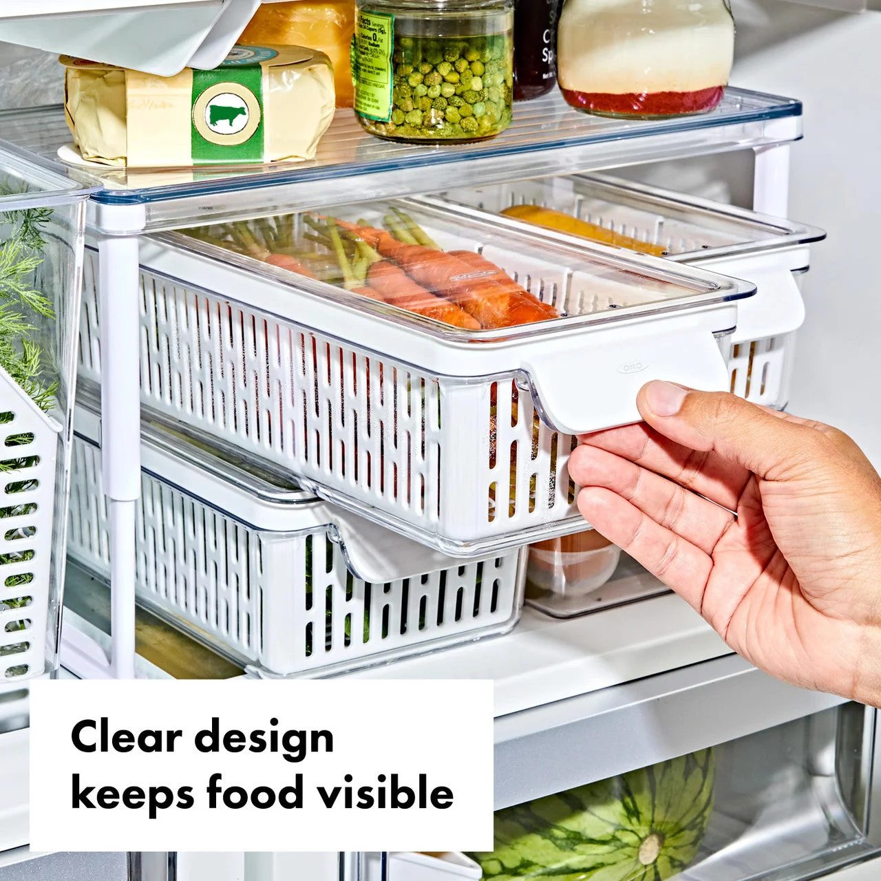 OXO Produce Saver, Long Bin — product detail 5