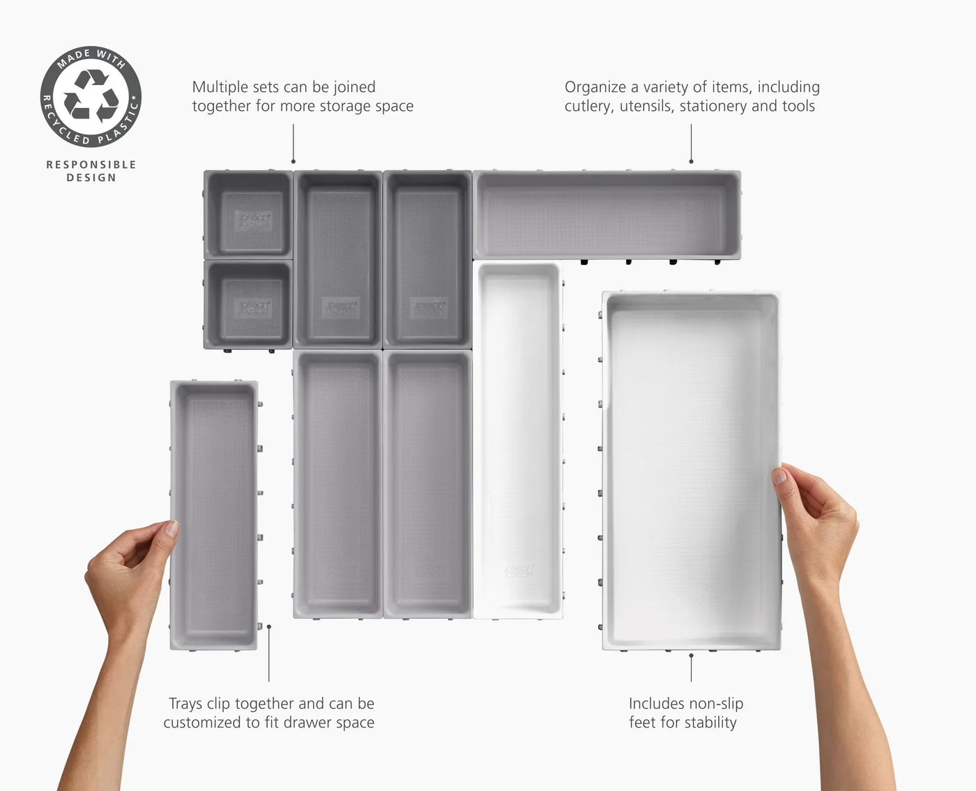 Joseph Joseph Blox™ 10-Piece Drawer Organizer Set — product detail 6