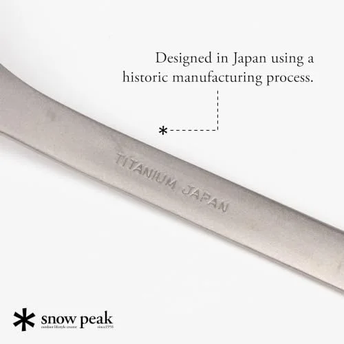 Handle engraving identifies the titanium reference utensil.