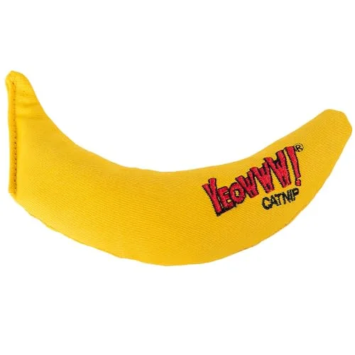 Original yellow banana catnip toy, not the peeled version.