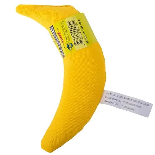 Reverse view shows the seam and catnip-content label.