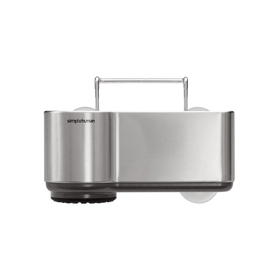 Standard simplehuman sinkcaddy stainlesssteel front.