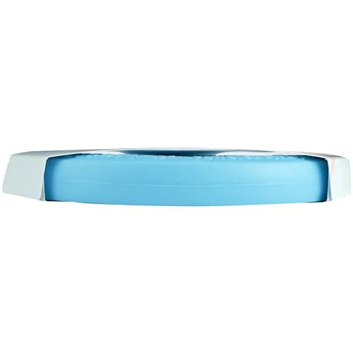 Side profile shows the shallow rim of the Aqua Blue disc.