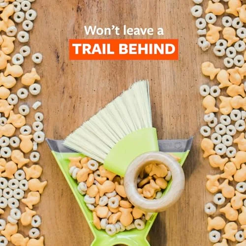 Dry cereal cleanup demonstration supplied by the manufacturer, not our own test.