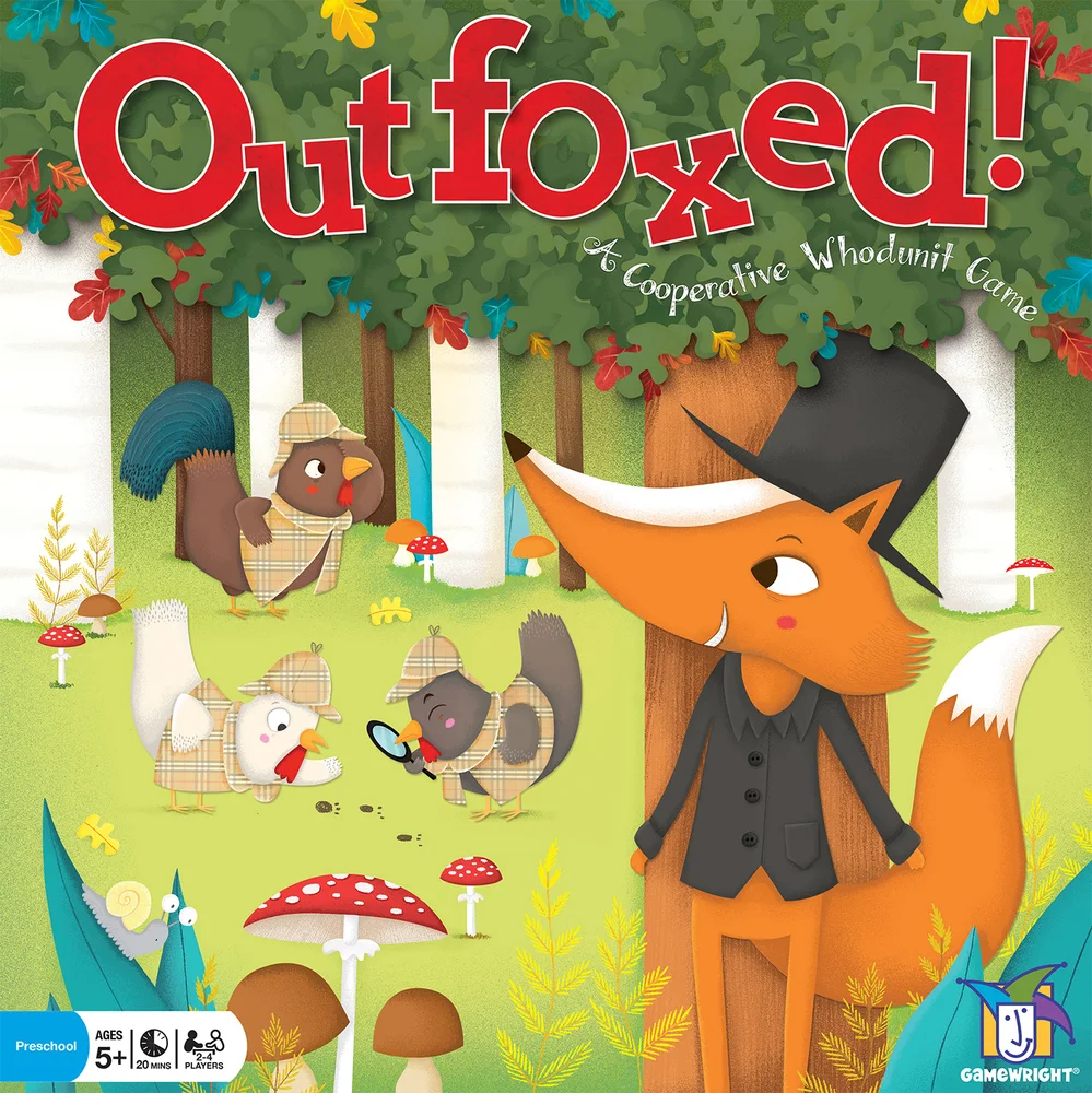 Outfoxed boxfront withEnglish title.