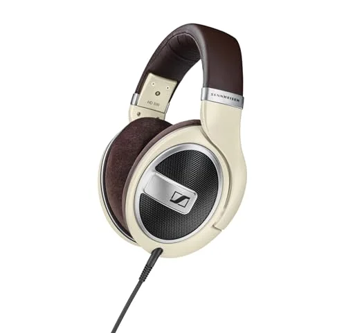 Ivory HD 599 with brown cushions and an analog cable.
