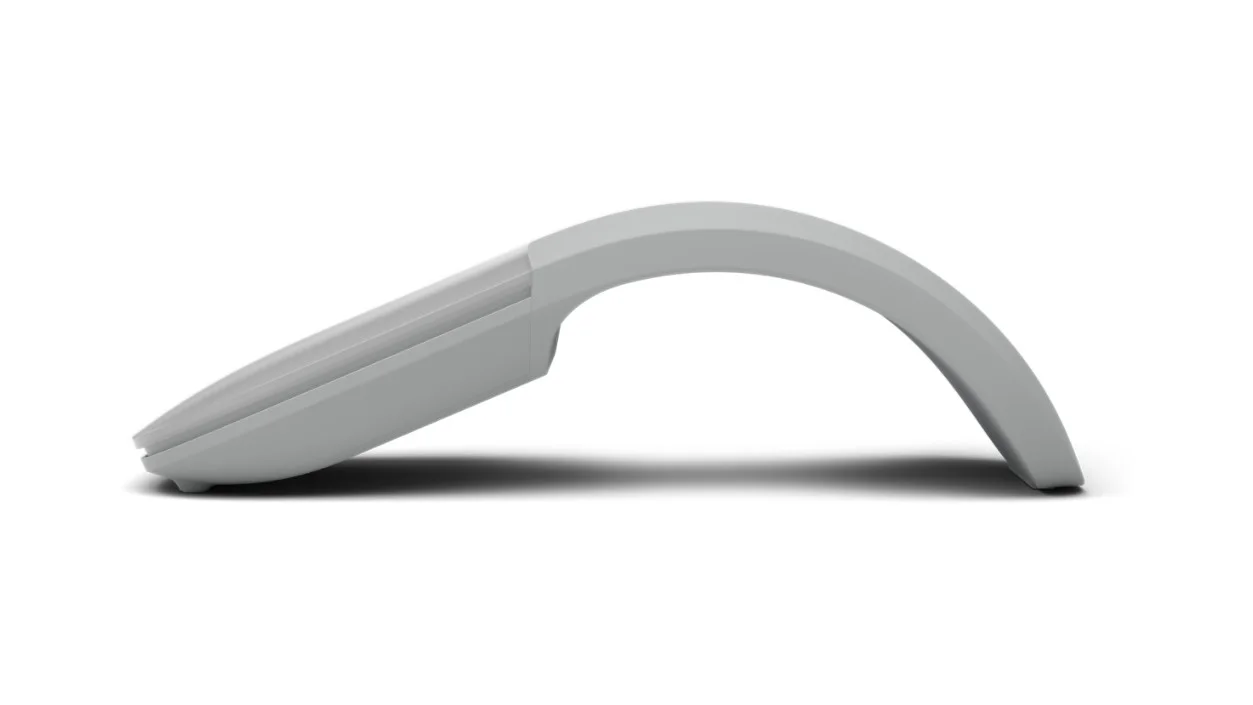 Side view of the open arch and touch-scrolling surface.