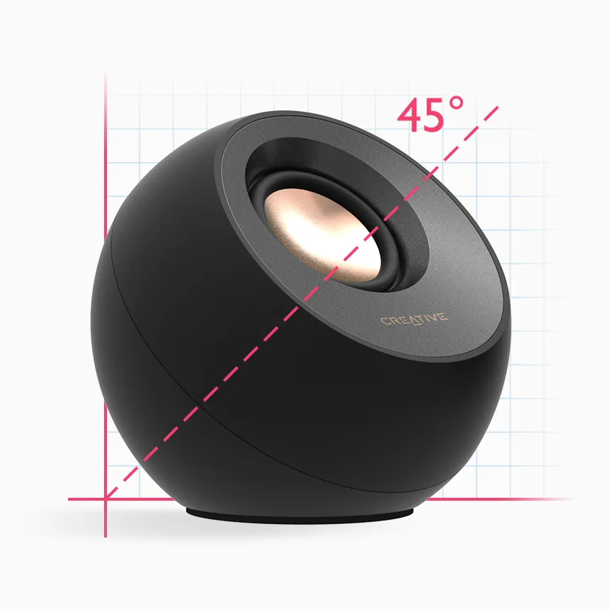 Forty-five-degree driver angle shown in the manufacturer diagram.