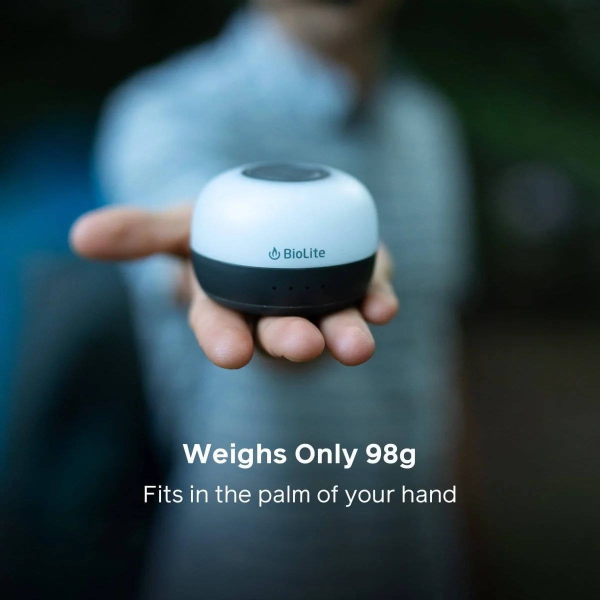 A palm-sized area light rather than a long-range search beam.