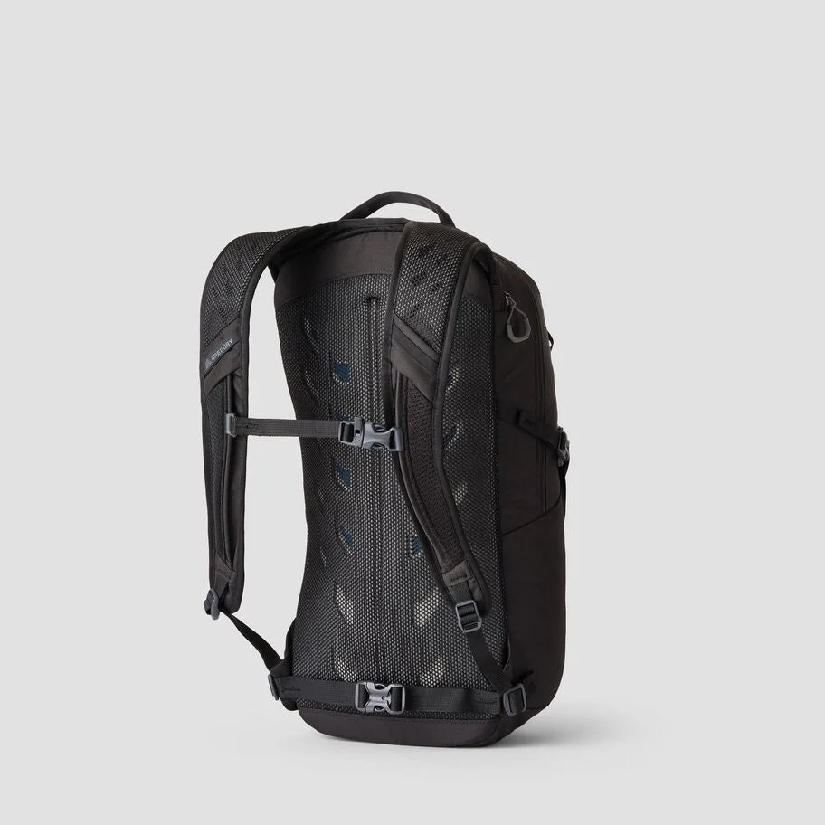 Rear view of the Nano 18 showing shoulder straps and the perforated backpanel.