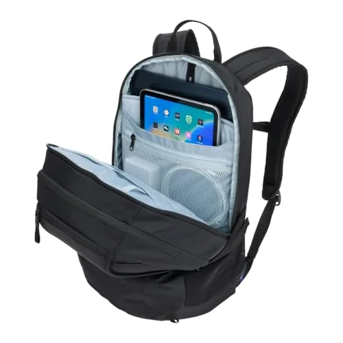 Open device compartment and light-coloured lining; illustrated electronics are not included.