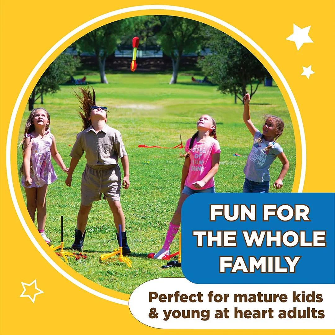 Manufacturer's family-play illustration; follow the supplied age and safety instructions.
