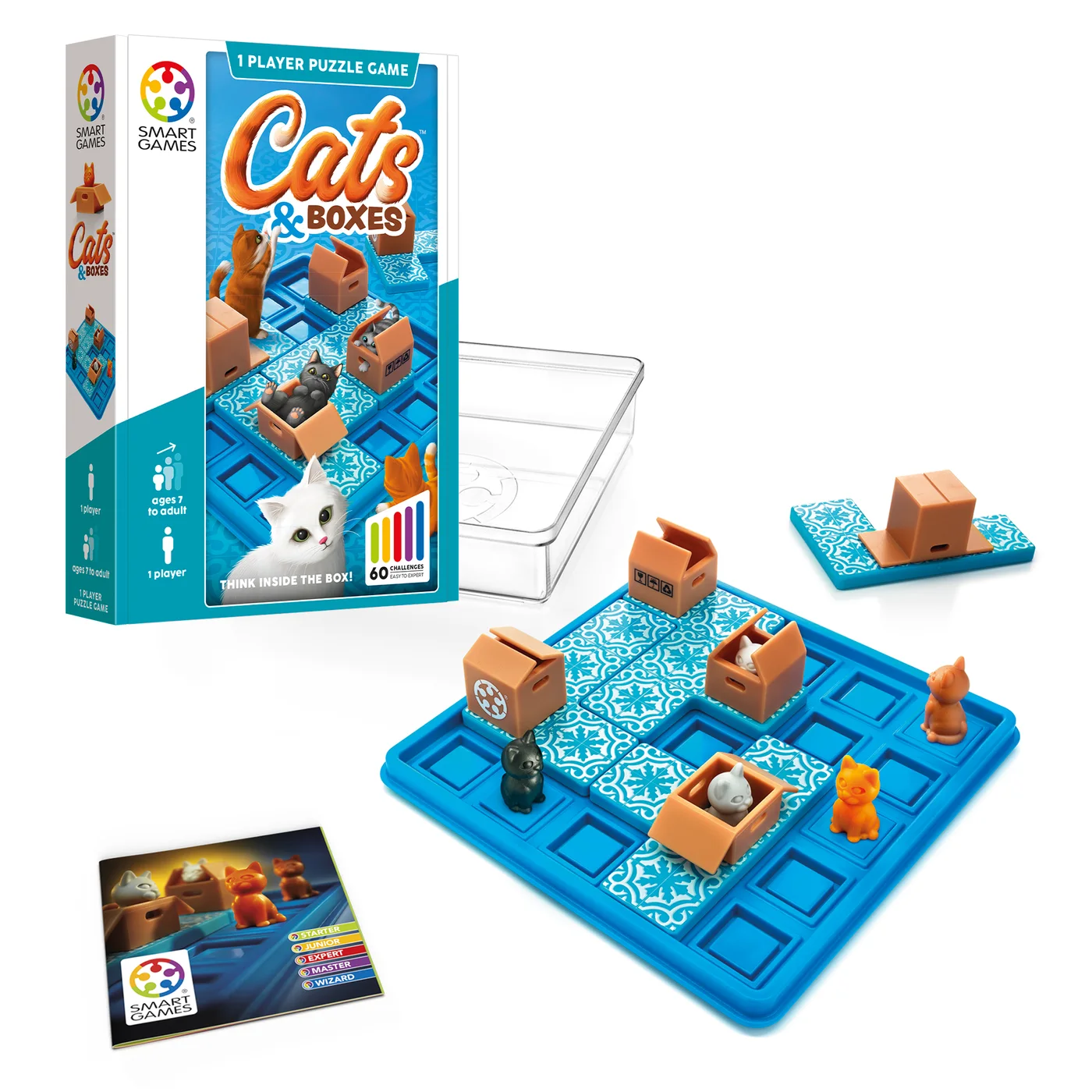 The SG450 set shown with its retail packaging; the booklet contains sixty challenges.