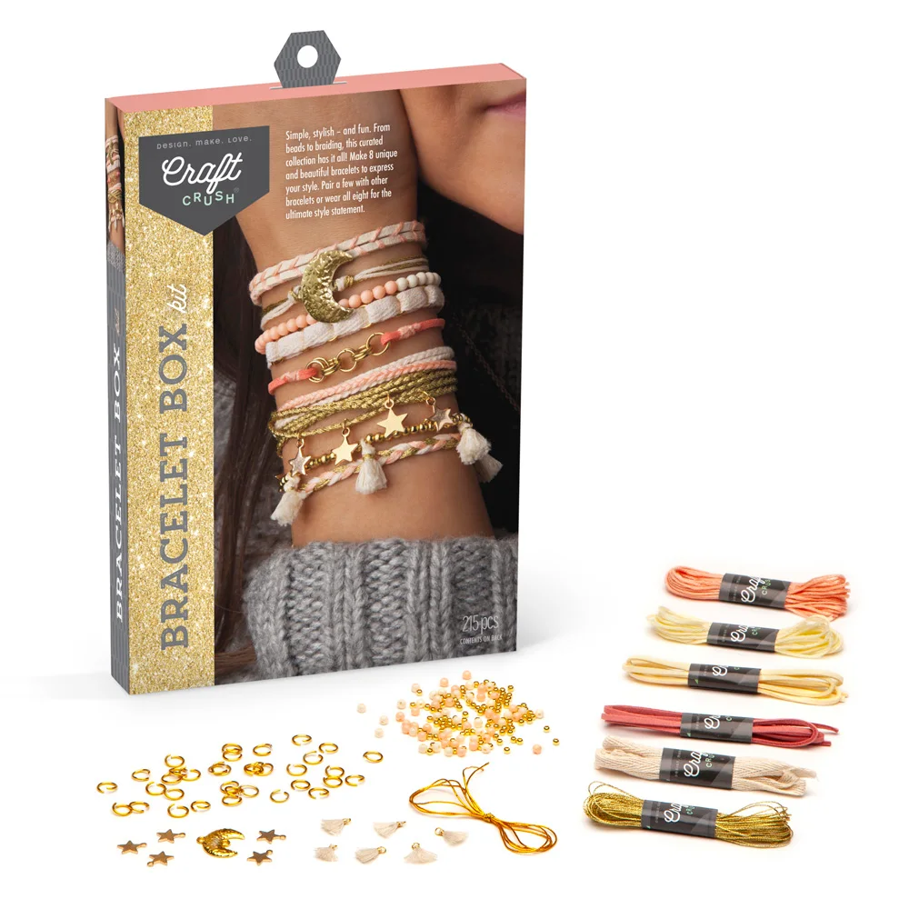 Manufacturer supply arrangement shows threads, beads and small findings.