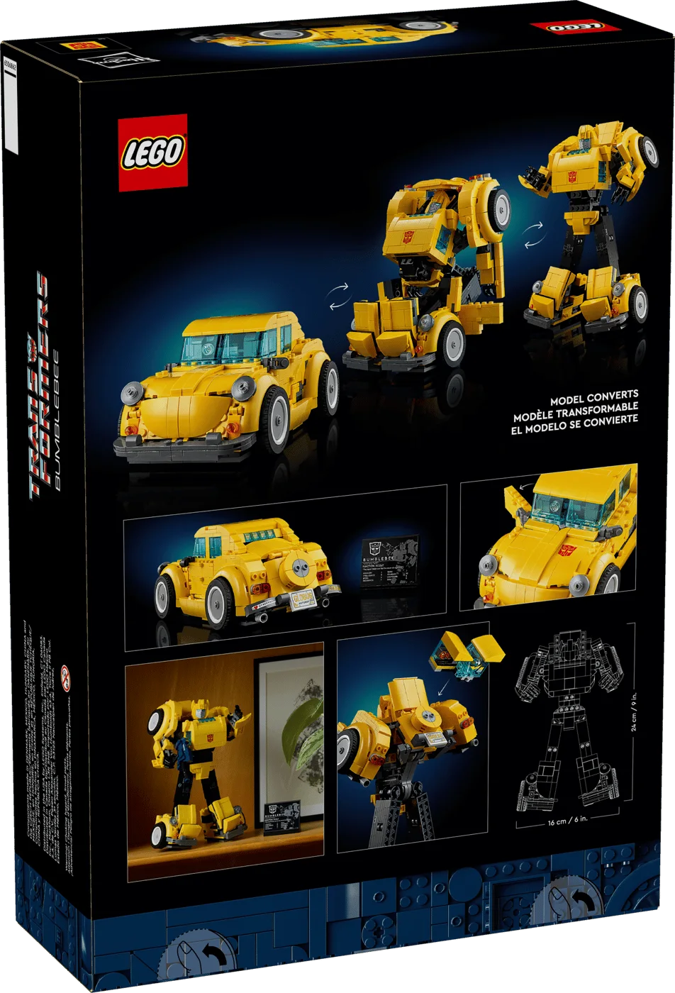 Rear of the 950-piece Bumblebee retail box.