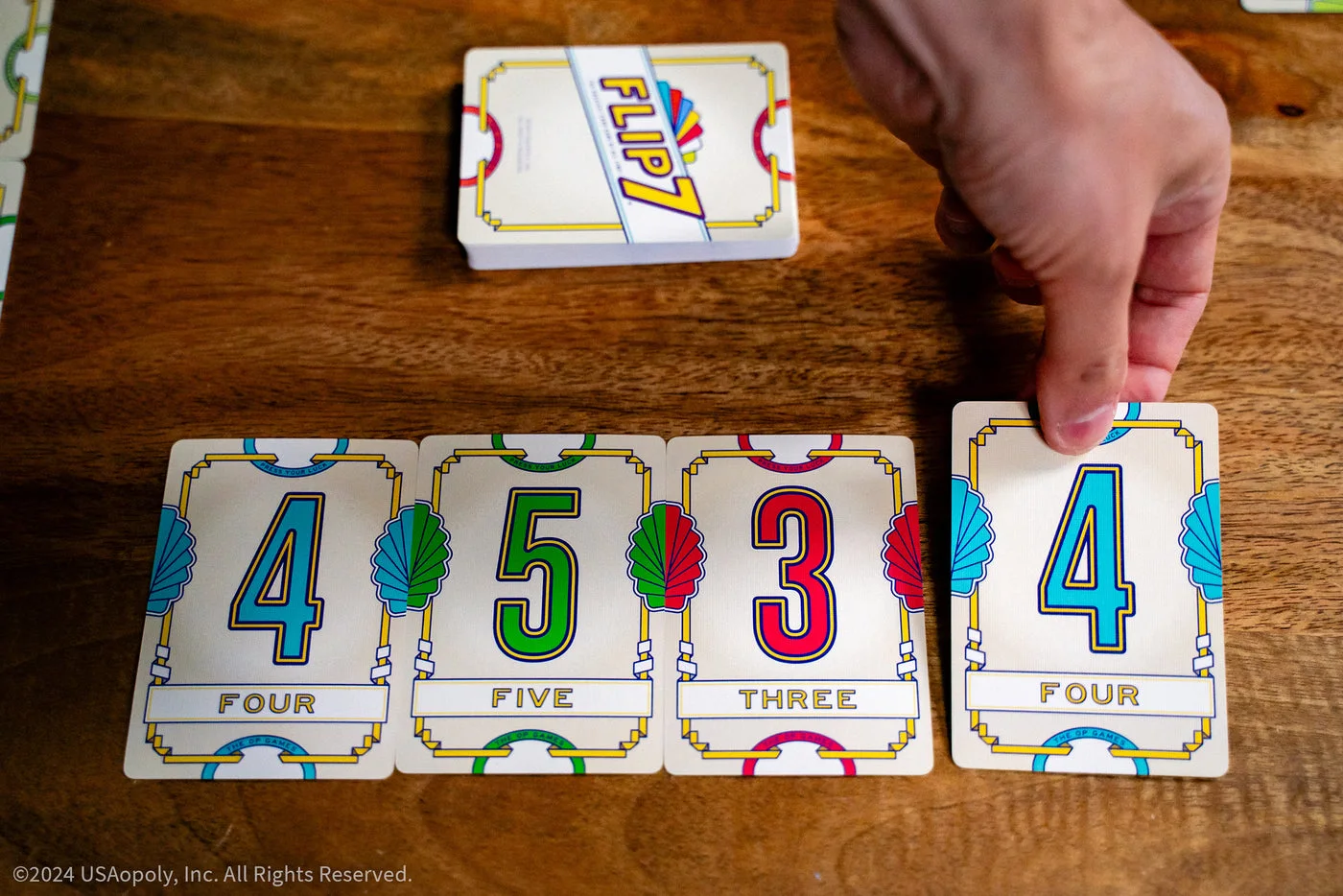 Maker example of a repeated number ending a round.