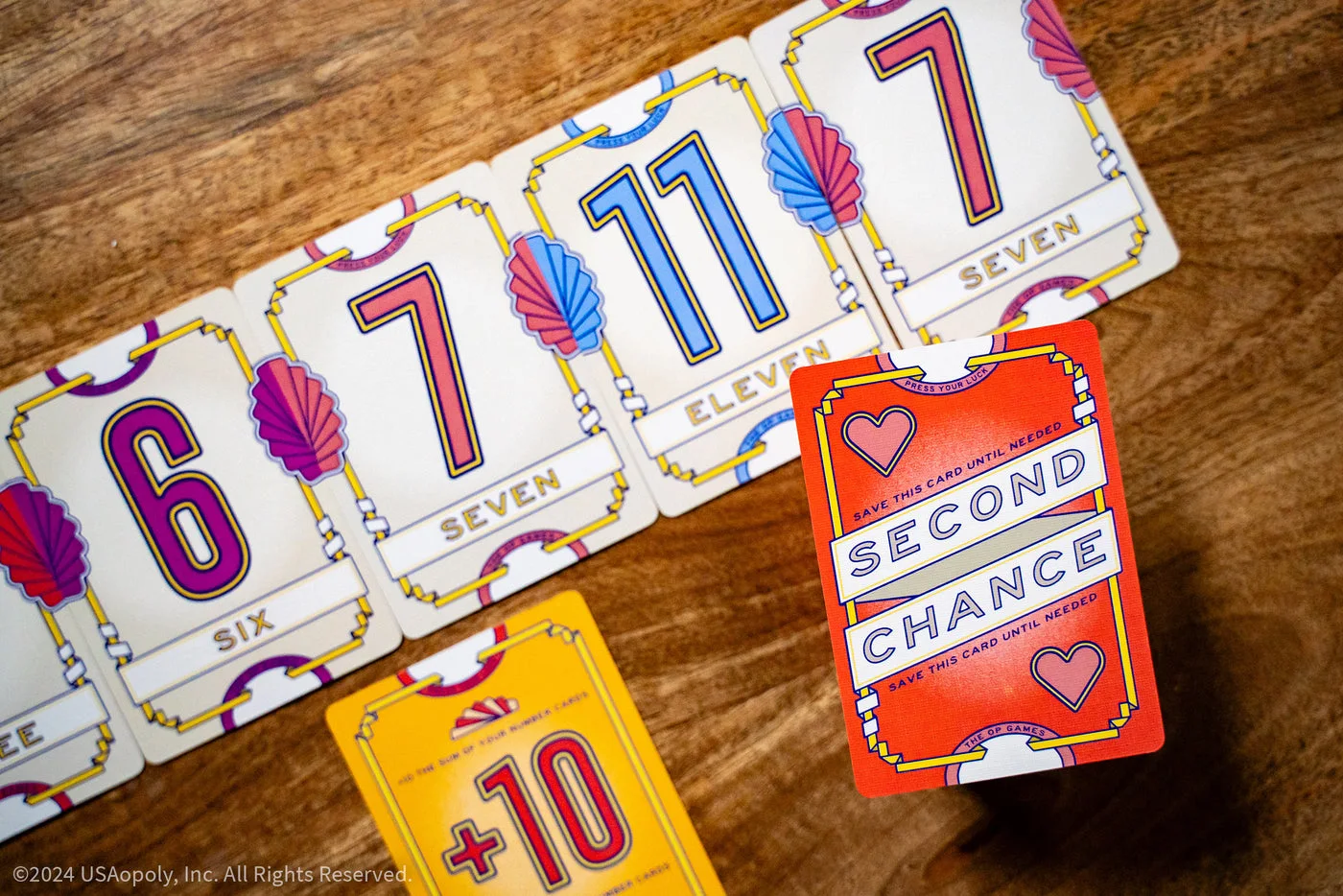 Number and action cards arranged for the maker.