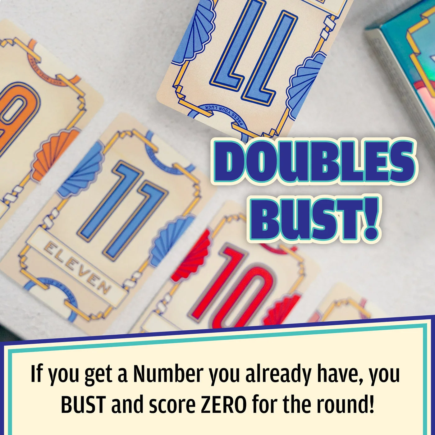 Duplicate numbers illustrated as a bust.
