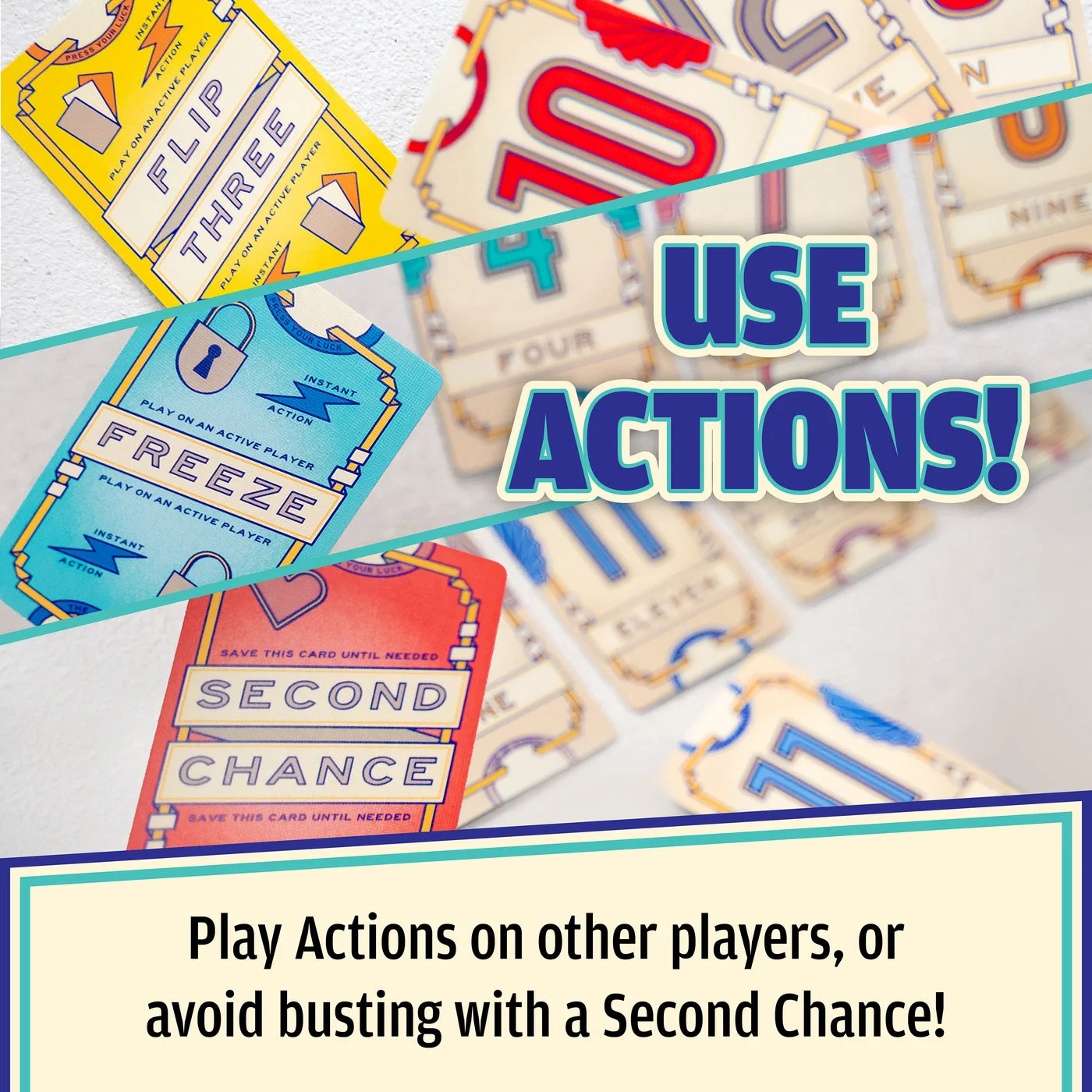 Action cards shown in the maker's rule explanation.
